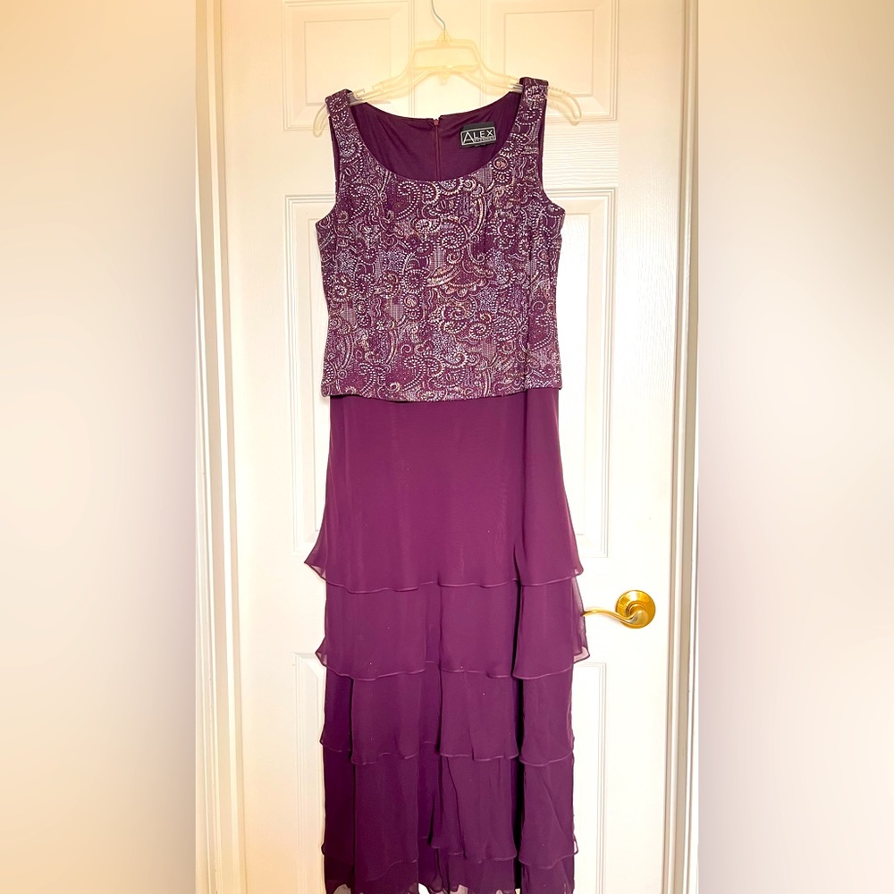 Alex Beaded Evenings Dress with Jacket